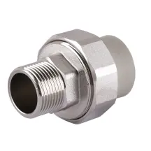Муфта розбірна зовн. різьба (металева) PPR Vsplast 25х1/2″ 1018 в магазині TVOE