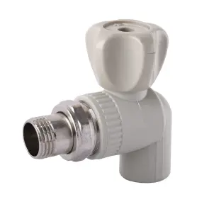 Кран радиаторный угловой Kalde PPR ф20x1/2 22013 №1