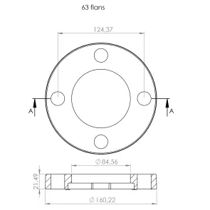 Фланцевый комплект Kalde(фланец+бурт)PPR 63 58050 №2