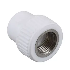 Муфта внутрішня різьба Kalde PPR ф20х3/4 (білий) 12076 №1