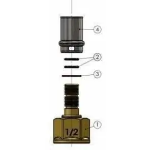 Муфта із внутрішньою різьбою прес APE ITALY AP 102 1/2″х16 №3