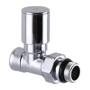 Кран вентильний прямий з американкою SOLOMON 1/2″ CHROM 1875 з ущільнювачем №1