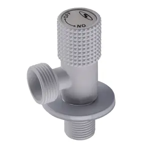 Кран кутовий кераміка SOLOMON EXCLUSIVE 1/2″X3/4″ 989 WW (White/White) ( 1шт.) №2