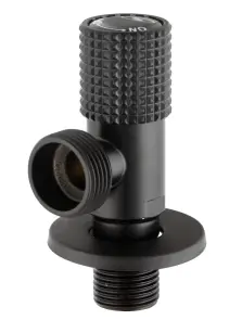 Кран кутовий кераміка SOLOMON EXCLUSIVE 1/2″X3/4″ 989 BB (BLACK/BLACK) ( 1шт.) №2