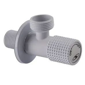 Кран кутовий кераміка SOLOMON EXCLUSIVE 1/2″X3/4″ 989 WW (White/White) ( 1шт.) №3
