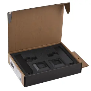Набор Кран полуоборотный угловой с американкой SOLOMON LUX 1/2″ CUBE BLACK 8888 (1уп) №8