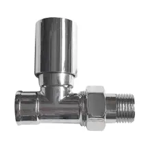 Кран вентильний прямий з американкою PROFESSIONAL 3/4″ CHROM Q-026 вент