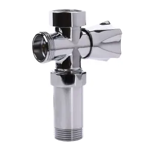 Кран вентильный для стиральной машины Q PROFESSIONAL 3/4″x3/4″x3/4″с удлинителем NV-QP170 №3