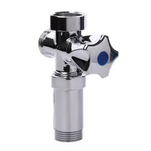 Кран вентильный для стиральной машины Q PROFESSIONAL 3/4″x3/4″x3/4″с удлинителем NV-QP170 №4