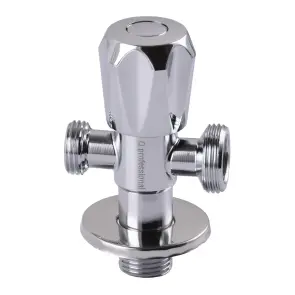 Кран вентильний кутовий Professional 1/2″X1/2″X3/4″ NV-QP555 №1