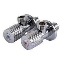 !!Набір кранів кутових кераміка PROFESSIONAL EXCLUSIVE 1/2″X1/2″ 9999 CHROME (1уп.)