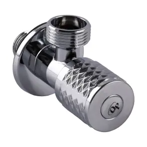 Кран кутовий кераміка PROFESSIONAL EXCLUSIVE 1/2″X3/4″ 898 CHROME (1шт.) №2