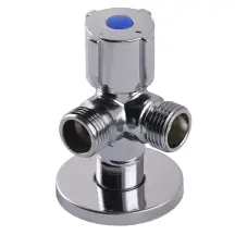 Кран кульовий кутовий подвійний SELBA 1/2″х 1/2″х1/2″ DOUBLE (SL1588)
