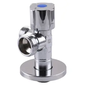 Кран шаровой угловой двойной SELBA 1/2″х 1/2″х3/4″ DOUBLE (SL1599) №2