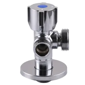 Кран шаровой угловой двойной SELBA 1/2″х 1/2″х3/4″ DOUBLE (SL1599) №3