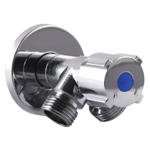 Кран шаровой угловой двойной SELBA 1/2″х 1/2″х3/4″ DOUBLE (SL1599) №4