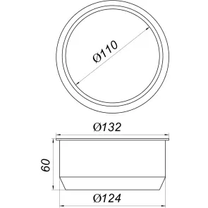 Редукція гумова VSplast 124/110 (чорна) №2