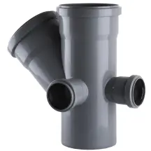 Крестовина VSplast 2пл перех 110х110х45°+2(50х90°) (отвод справа и сзади)