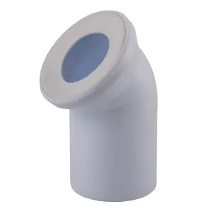 Коліно OPTIMUM для унітазу 45 ° D110 пластик OPTI 31410/227 №1