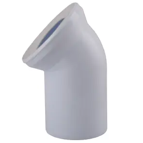 Коліно OPTIMUM для унітазу 45 ° D110 пластик OPTI 31410/227 №2