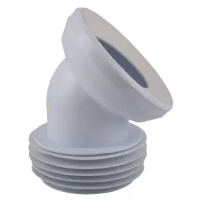 Коліно OPTIMUM для унітазу 45 ° D115 пластик з ущільненням OPTI 30515/147 №1