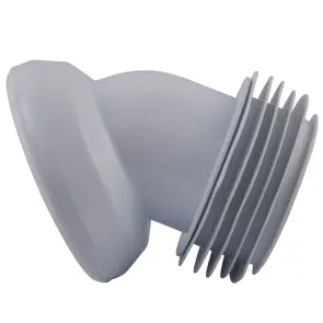 Коліно OPTIMUM для унітазу 45 ° D115 пластик з ущільненням OPTI 30515/147 №2
