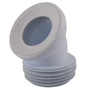 Коліно OPTIMUM для унітазу 45 ° D115 пластик з ущільненням OPTI 30515/147 №3