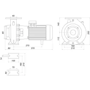 Насос моноблочный IR 40-125A 3,0 кВт SAER (40 м3/ч, 27,5 м) №8