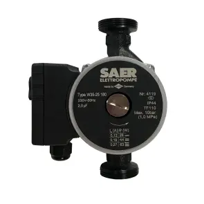 Насос циркуляционный SAER W35-25 180мм + гайки №2