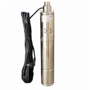 Насос свердловинний шнековий VOLKS pumpe 4QGD 2,5-60-0,75кВт 4 дюйми +кабель 15м №1
