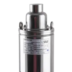 Насос свердловинний шнековий VOLKS pumpe 4QGD1,2-100-0,75кВт 4 дюйми +кабель 15м №3