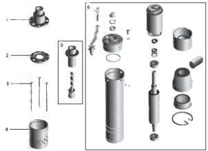 Насос скважинный шнековый VOLKS pumpe 2QGD 1-48-0,25кВт 2 дюйма! + кабель 15м №5