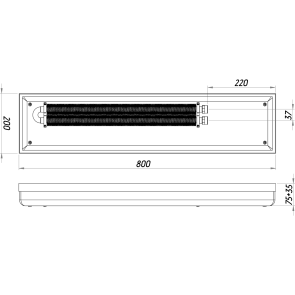 Конвектор ТС70-800/200-Eco-2br (без решетки) №3