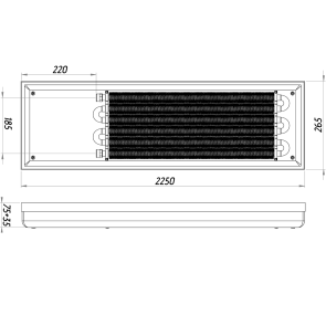 Конвектор ТС70-2250/265-Comfort-6bu (без решітки) №3