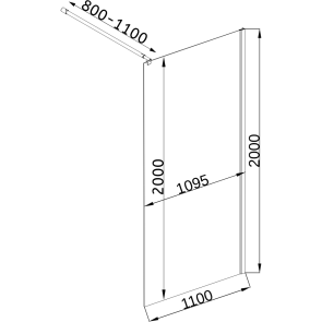 Душевая перегородка LEGA 110TC (110T) BRAVO (1уп.) №13