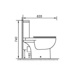 КОМПАКТ PLAZA TORNADO нижн. гор. безобідковий з поліпроп. сидінням SOFT-CLOSE CT-PTHB-PP №4
