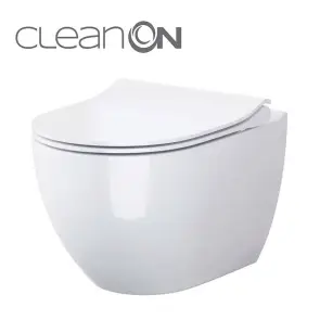 CET В246 ZEN CLEAN ON підвісний з кришкою дюропласт ліфт SLIM PL №1