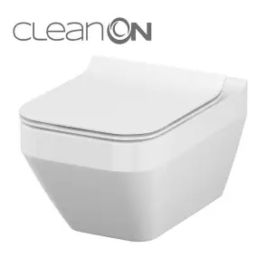 CET Cersanit В217 CREA CLEAN ON SQUARE підвісний з кришкою дюропласт ліфт SLIM PL №1