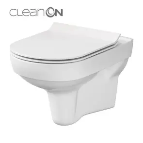 CET Cersanit 794 CITY NEW CLEAN ON підвісний з кришкою дюропласт ліфт SLIM №4
