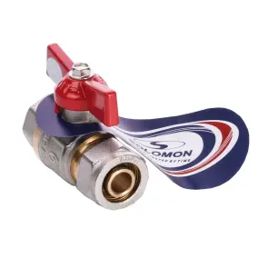 Кран шаровый SOLOMON 16х1/2″ 1184 внутр. резьба №3