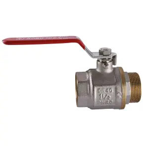 Кран шаровый прямой SOLOMON 1 1/2″ НВ КР PN40 В1002FM №1