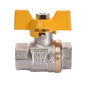 Кран шаровый прямой SOLOMON 1/2″ ВВ ЖБ PN40 B1007 №2