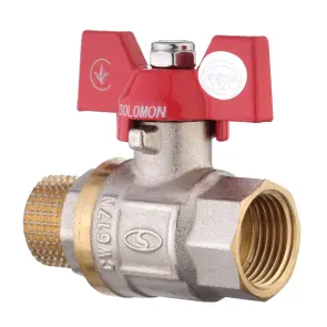 Кран шаровый прямой SOLOMON 1″ НВ КБ PN40 В1008 №1