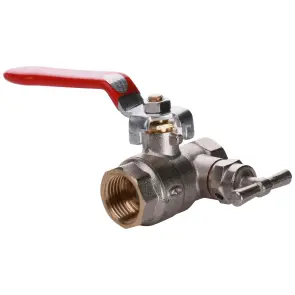 Кран шаровый полнопроходной со спускником воздуха SOLOMON 1/2″ B1018 №1