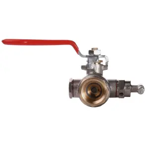 Кран шаровый полнопроходной со спускником воздуха SOLOMON 1/2″ B1018 №4