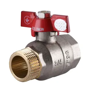 Кран шаровый прямой SOLOMON 3/4″ НВ КБ PN30 B1015 №1