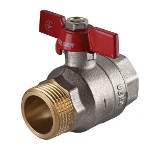 Кран шаровый прямой SOLOMON 1″ НВ КБ PN30 B1015 №1