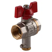 Кран шаровый полнопроходной для подключения термометра SOLOMON 1/2″ V1242 S