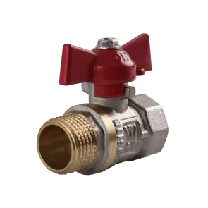 Кран кульовий прямий WATER VALVE 3/4″ ЗВ КБ NV-V Q002 №1