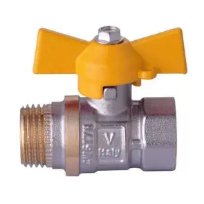 Кран шаровый прямой WATER VALVE 1/2″ НВ ЖБ NV-V Q002 №1